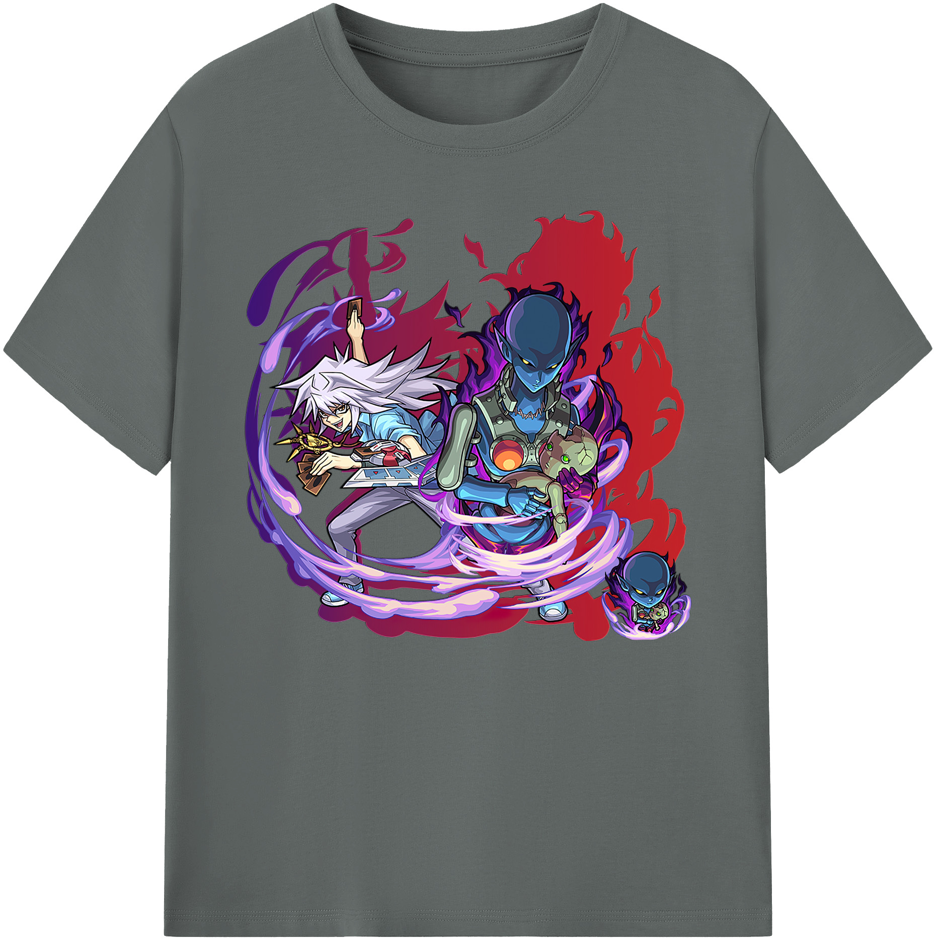 遊☆戯☆王 Yu-Gi-Oh! 綿100％ メンズ半袖Tシャツ｜肌触りやわらか＆通気性